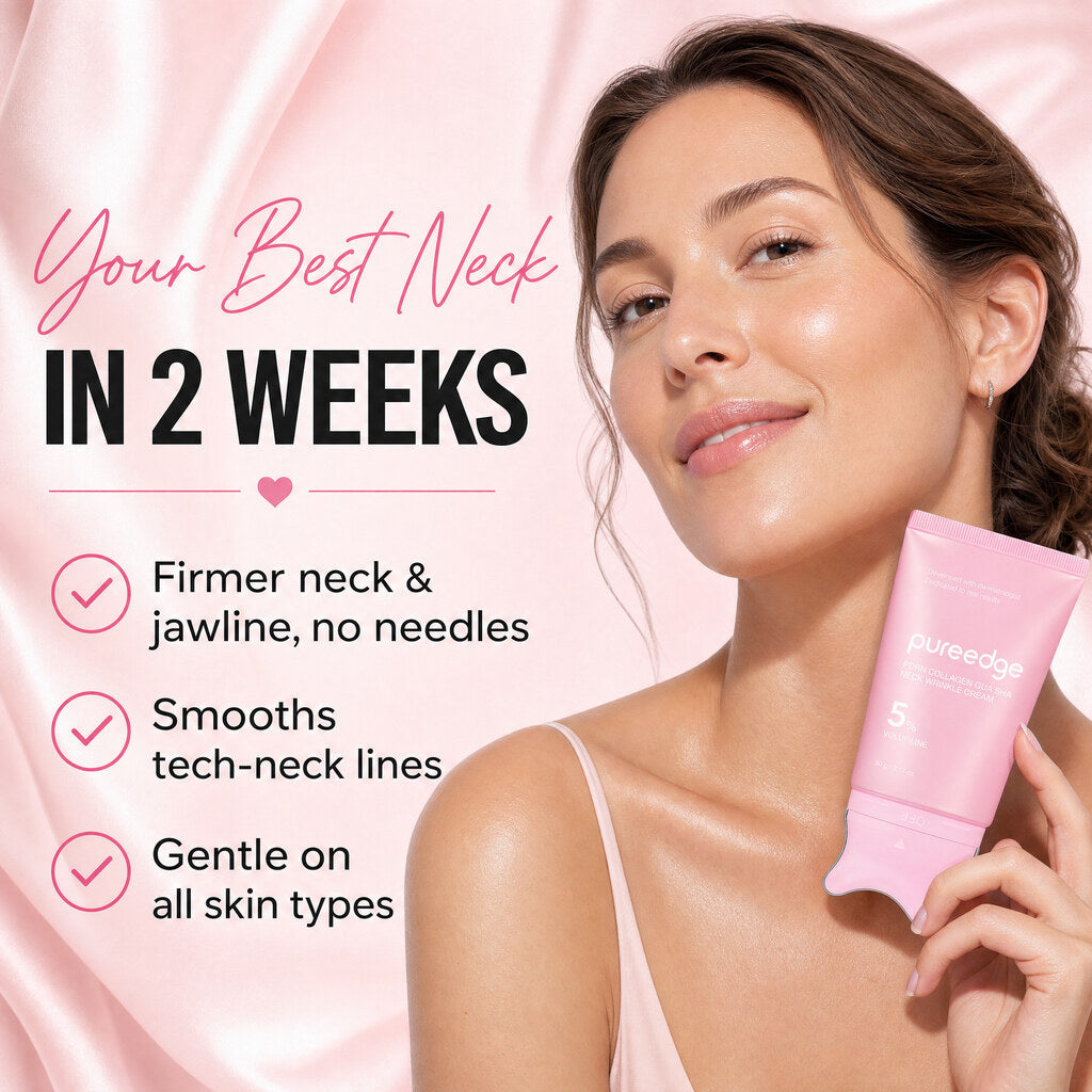 Your best neck in 2 weeks, firmer neck and jawline with no needles