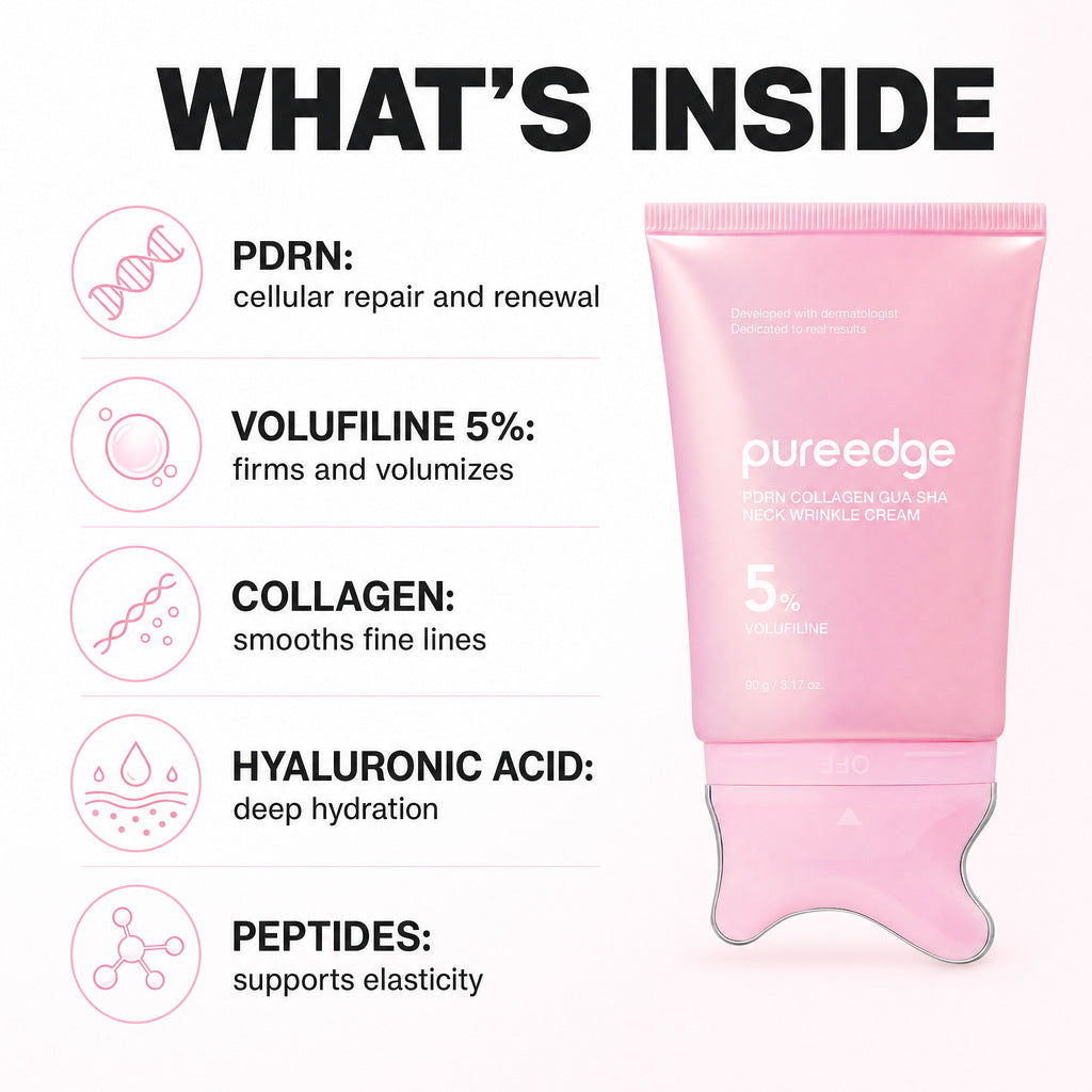 What is inside: PDRN, Volufiline 5%, Collagen, Hyaluronic Acid, Peptides