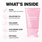What is inside: PDRN, Volufiline 5%, Collagen, Hyaluronic Acid, Peptides