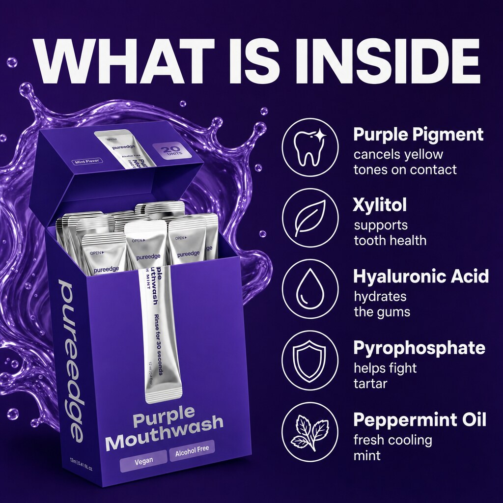 What is inside Purple Mouthwash