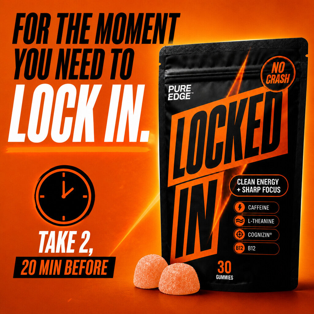 How to use Locked In: take 2 gummies 20 minutes before